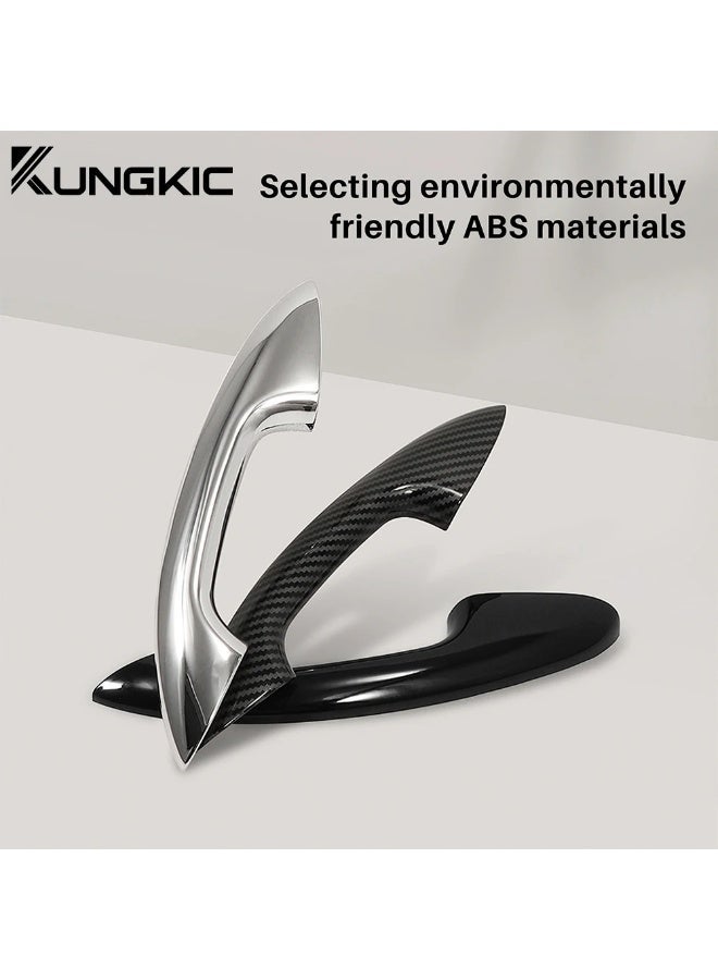 KUNGKIC Door Handle Trim Cover for Mercedes Benz GLC X254 C Class W206 S206 2022 2023 2024 ABS Carbon Fiber Car Exterior Accessories - Image 5