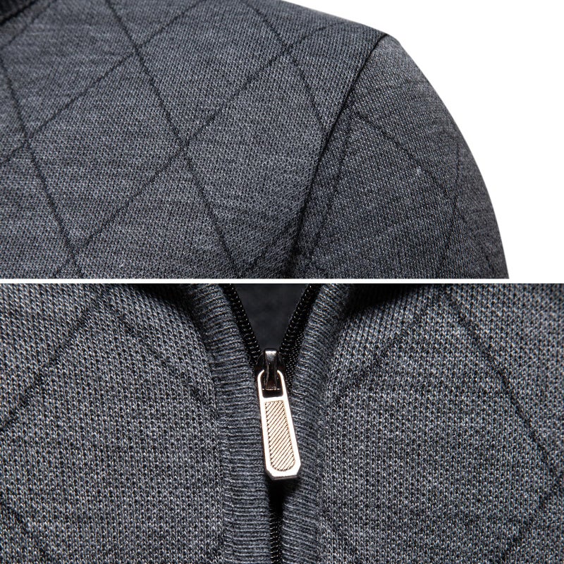 Mylldey 1/4 Zip Pullover Mens Sweaters Lightweight Pullover Soft Men's Knit Long Sleeve Sweater (Grey, L) - Image 5