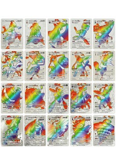 RedMapleTEK 55 Anime Cards, Rare British Charizard Print Black and White, Collectible Cards Game Toy Gift  - Image 4