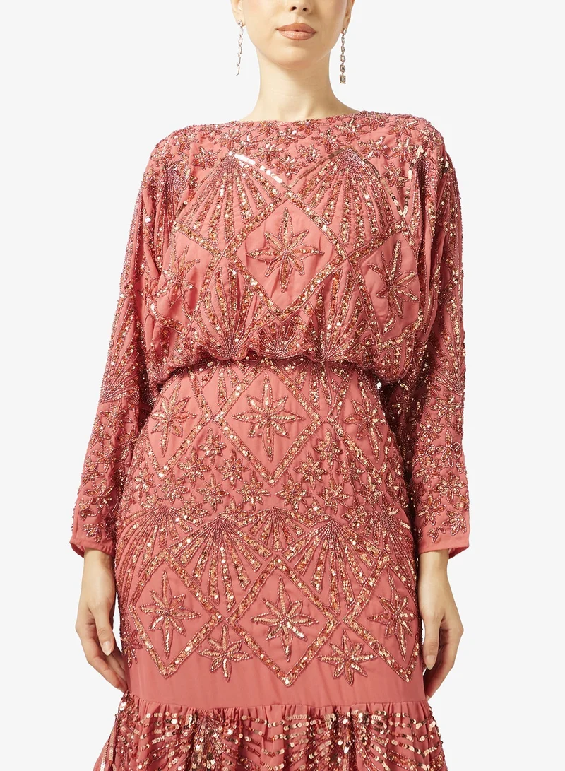 Maya  Celestial Embellished Maxi Dress for Women | Best Price UAE