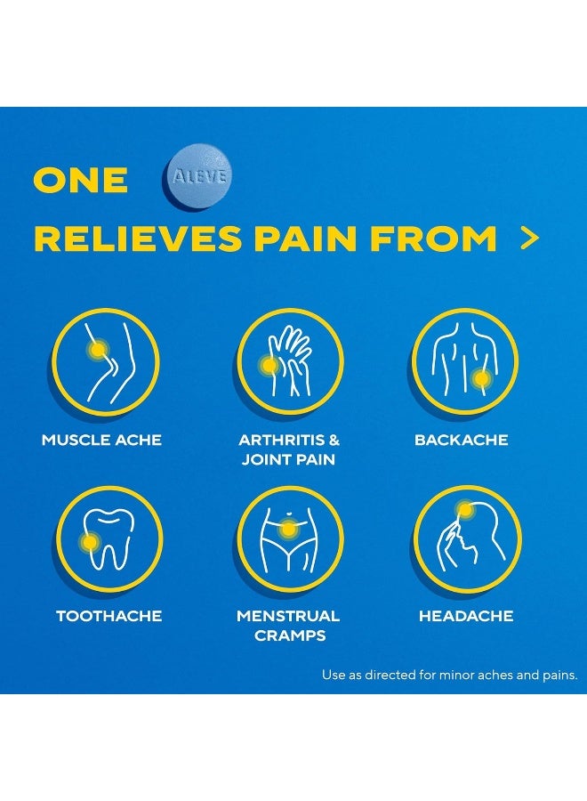 Aleve أقراص أليف لتخفيف آلام الظهر والعضلات - 250 حبة - Image 4