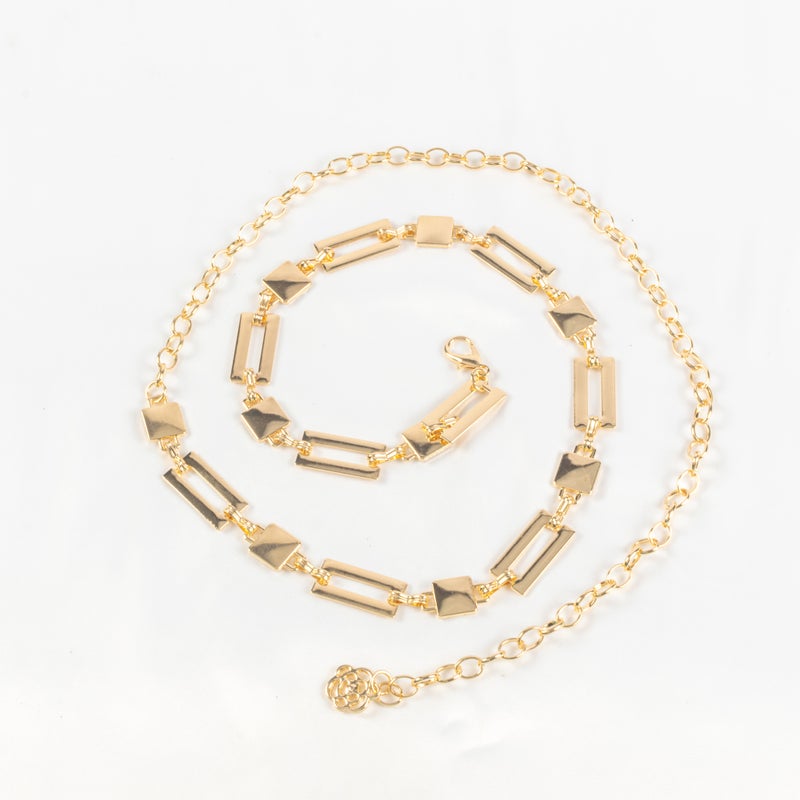 Golden Metal Waist Belt for Women - Image 1