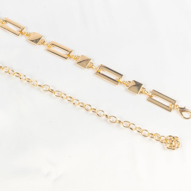 Golden Metal Waist Belt for Women - Image 2