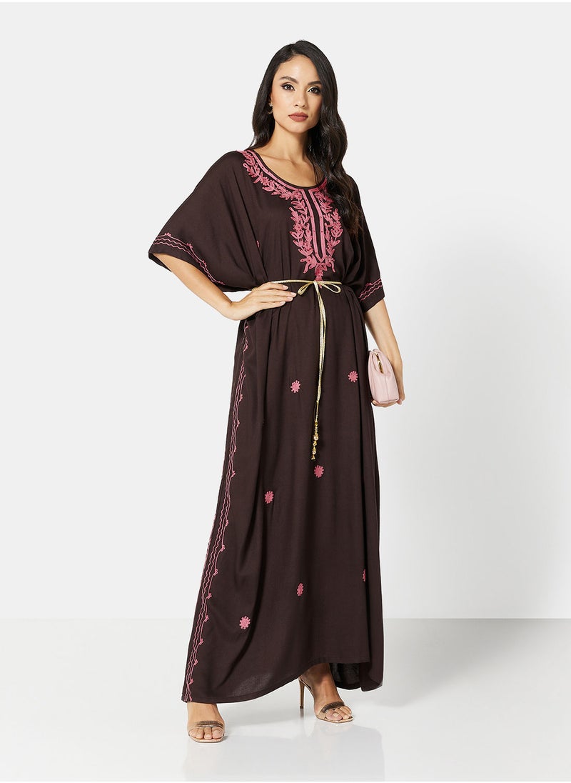 ARABIAN CLOSET EMBROIDERED KAFTAN  - Image 3
