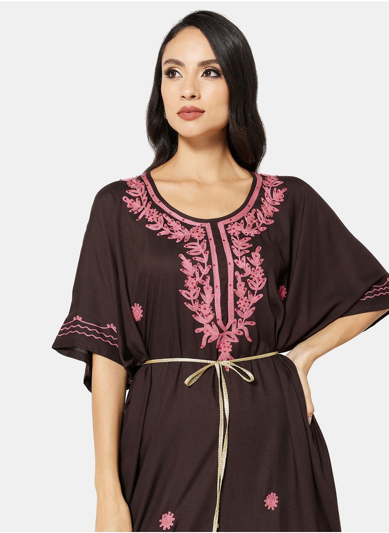 ARABIAN CLOSET EMBROIDERED KAFTAN  - Image 4