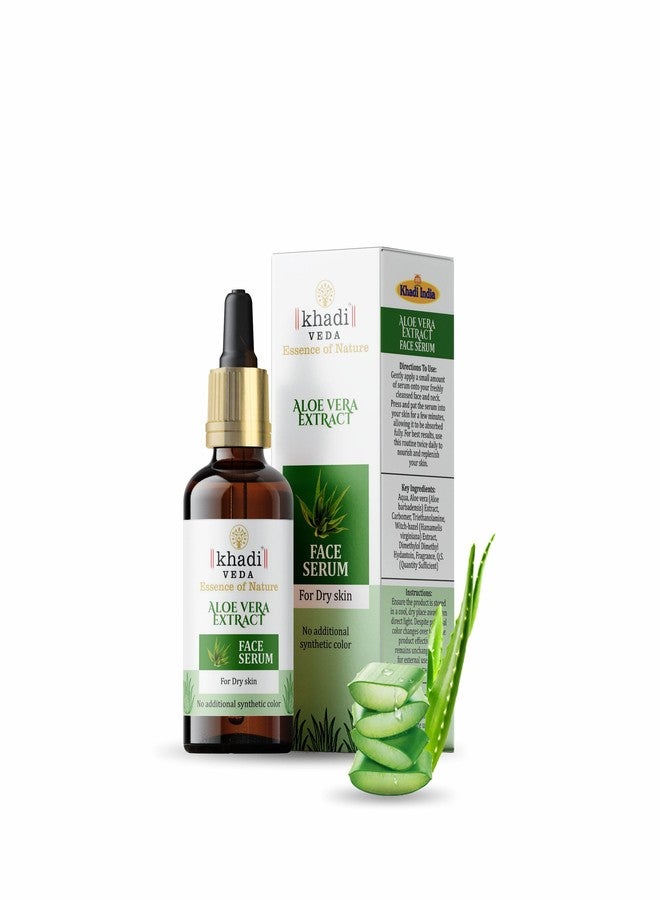 Khadi Veda Dry Skin Face Serum 50ML with Aloe Vera Extract Helps In Nourishment & Firmness Suitable for Unisex - Image 1