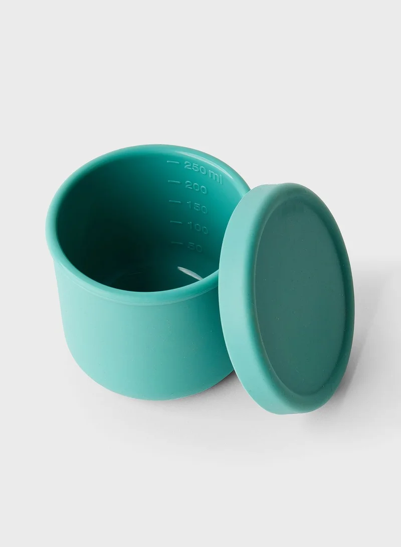 Prickly Pear Medium Meal-Prep Teal Silicone Container