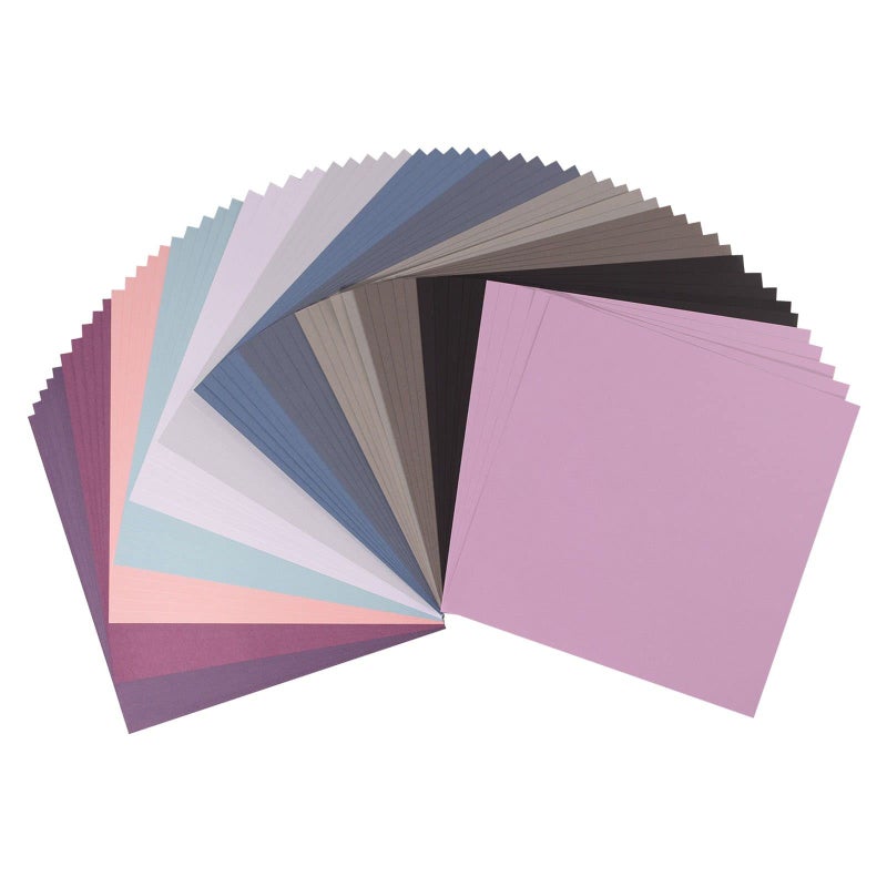 Florence Cardstock Smooth Multicoloured  Coloured Card Making Supplies 12 x 12 inch  Winter  18 x 5 Sheets  Coloured Paper for Scrapbooking Card Making and Other Paper Crafts  216 GSM