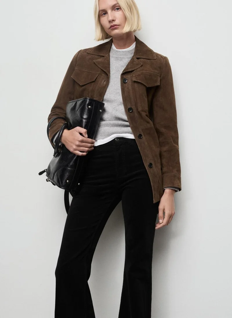 MANGO  Velvet flared jeans for Women | Best Price UAE