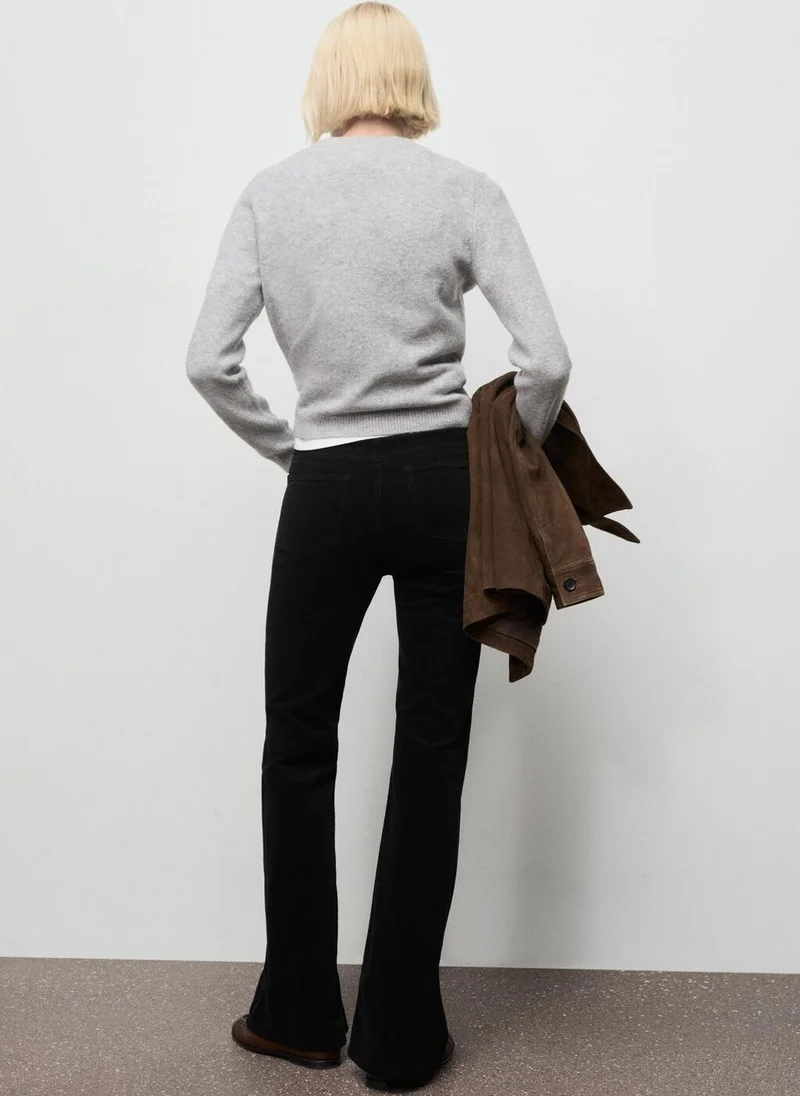 MANGO Velvet flared jeans