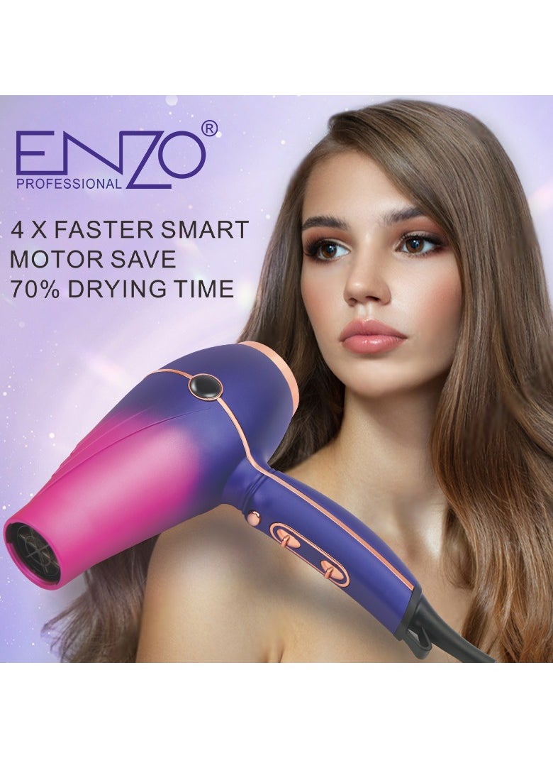 ENZO Professional - Enzo EN-8001 high-performance salon-grade hairdryer featuring a powerful 7500W 21,000 rpm - Image 1