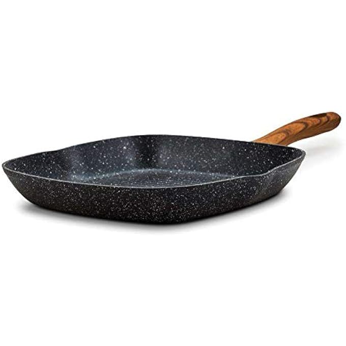 نافا مقلاة شواء طبيعية مع طلاء حجري غير لاصق 28 × 28 سم - Image 3