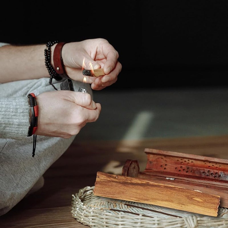 3Pcs Natural Wood Smudging Sticks For Air Purification Cleansing Harmony Home Relaxation - Image 3