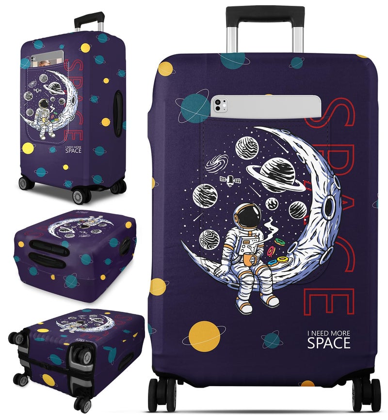 Slohif Luggage Cover for Suitcase Tsa Approved Protector Space Luggage Sleeve Large Suit Case Cover Travel Stretch Baggage Case Protective Washable Fit 2830 Inch - Image 2