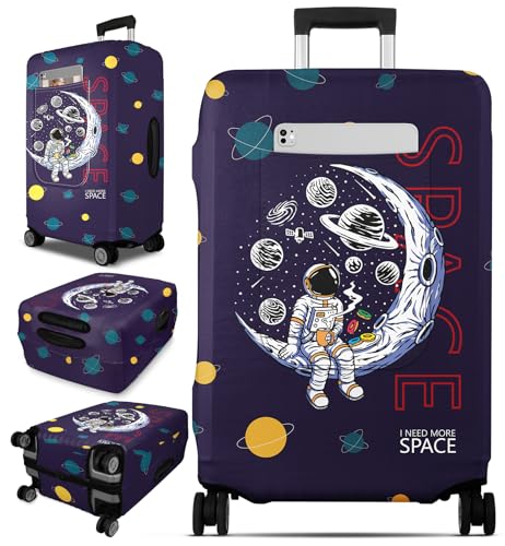 Slohif Luggage Cover for Suitcase Tsa Approved Protector Space Luggage Sleeve Large Suit Case Cover Travel Stretch Baggage Case Protective Washable Fit 2830 Inch - Image 1