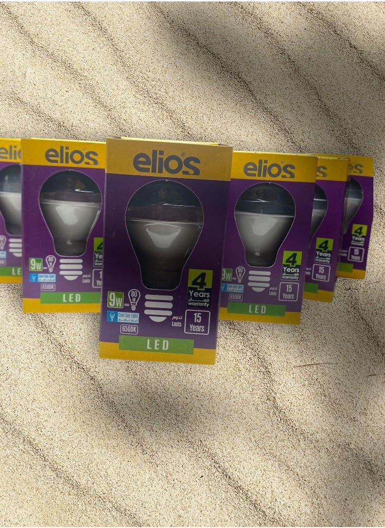 Elios 9W LED bulb, white light, 10 bulbs  - Image 1
