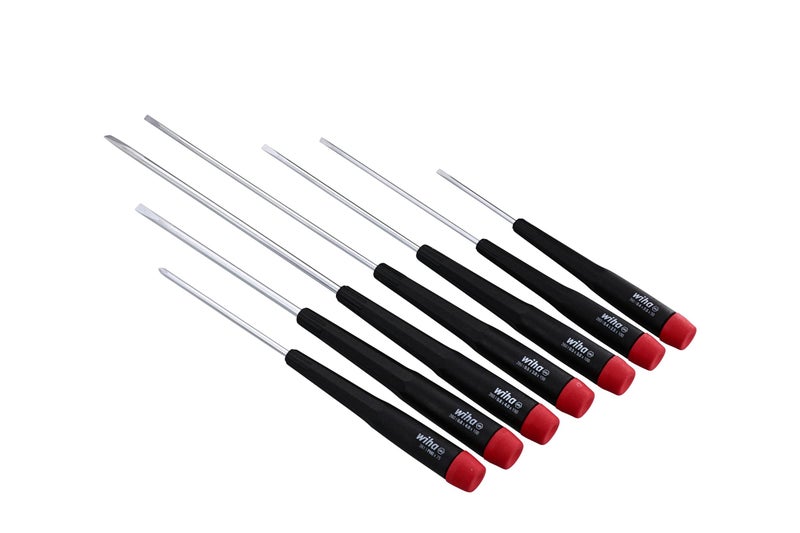 Wiha 26092 Slotted and Phillips Screwdriver Set with Precision Handle, Long, 7 Piece - Image 4