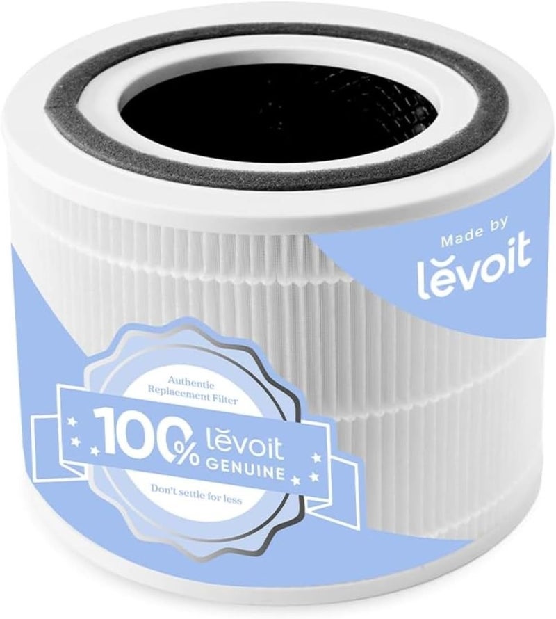 Bluejw LEVOIT Core 300 Air Purifier Replacement Filter 3-in-1 True HEPA High-Efficiency Activated Carbon Core300-RF 1 Pack White - Image 1