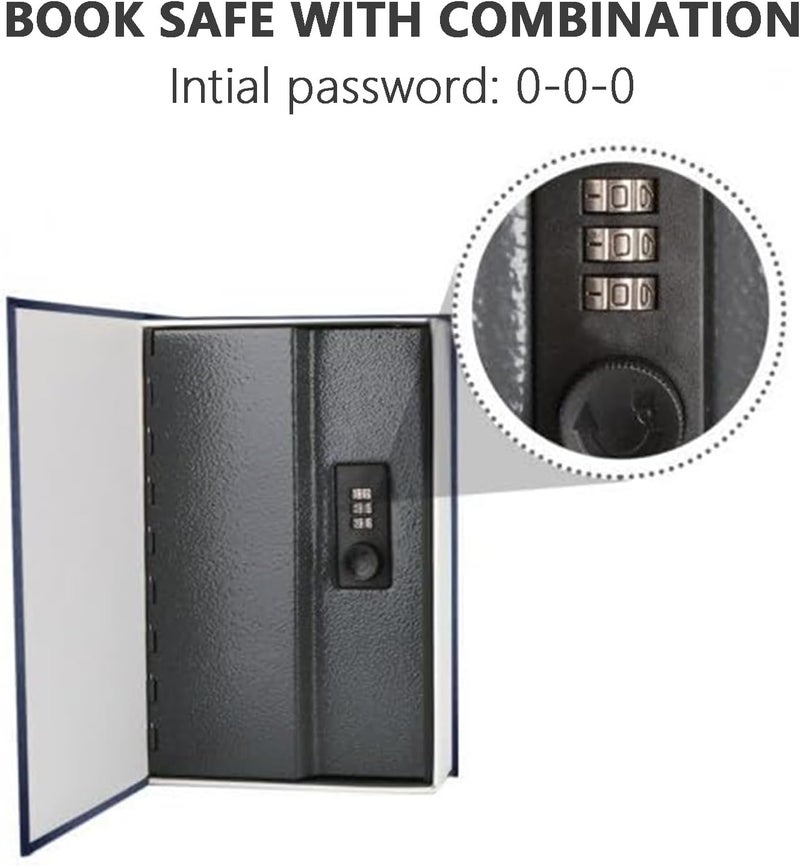 SEPOX ® Quins Large Book Safe Lock-Box, with Resettable Combination Lock, Real Paper Cover,Ideal for Dorm Safe, Features Classics Including: Journey to the West, Art of War,Pack of 5Pcs - Image 4