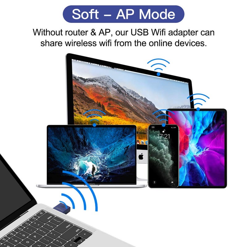 EDUP USB Bluetooth WiFi Adapter for PC, Bluetooth 4.0 Adapter, Wireless Nano USB Network Adapter 2.4Ghz 150Mbps, Only Compatible with Windows 11/10/7/8/8.1 - Image 5