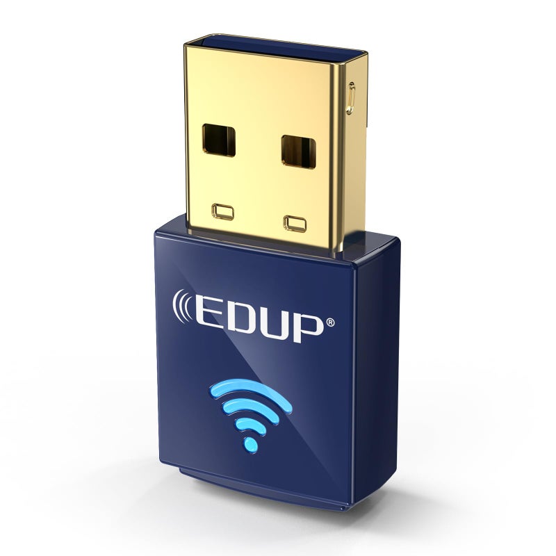 EDUP USB Bluetooth WiFi Adapter for PC, Bluetooth 4.0 Adapter, Wireless Nano USB Network Adapter 2.4Ghz 150Mbps, Only Compatible with Windows 11/10/7/8/8.1 - Image 1