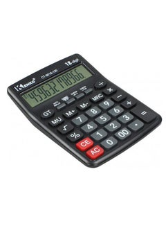 Generic CT-9018-120 large digital calculator is a large desktop calculator with a 12-digit display. The calculator is very practical in math class, accounting, at work, at school and at home.  - Image 3