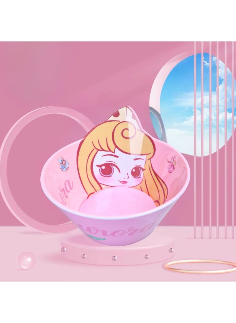 Disney Aurora Melamine Kids Bowl, Cute Cartoon Design, Durable BPA-Free, Perfect for serving cereals, snacks, soups, or desserts, this lightweight bowl - Image 2