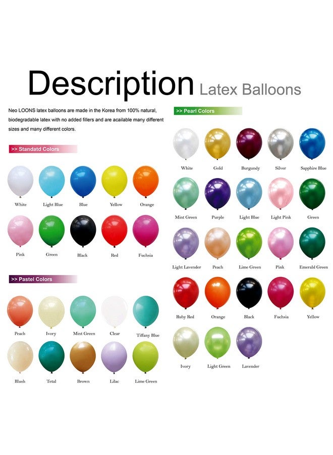 Neo LOONS® 100 pcs 5" Pastel Clear Premium Latex Balloons - Great for Kids, Adult Birthdays, Weddings, Receptions, Baby Showers, Water Fights, or Any Celebration - Image 4