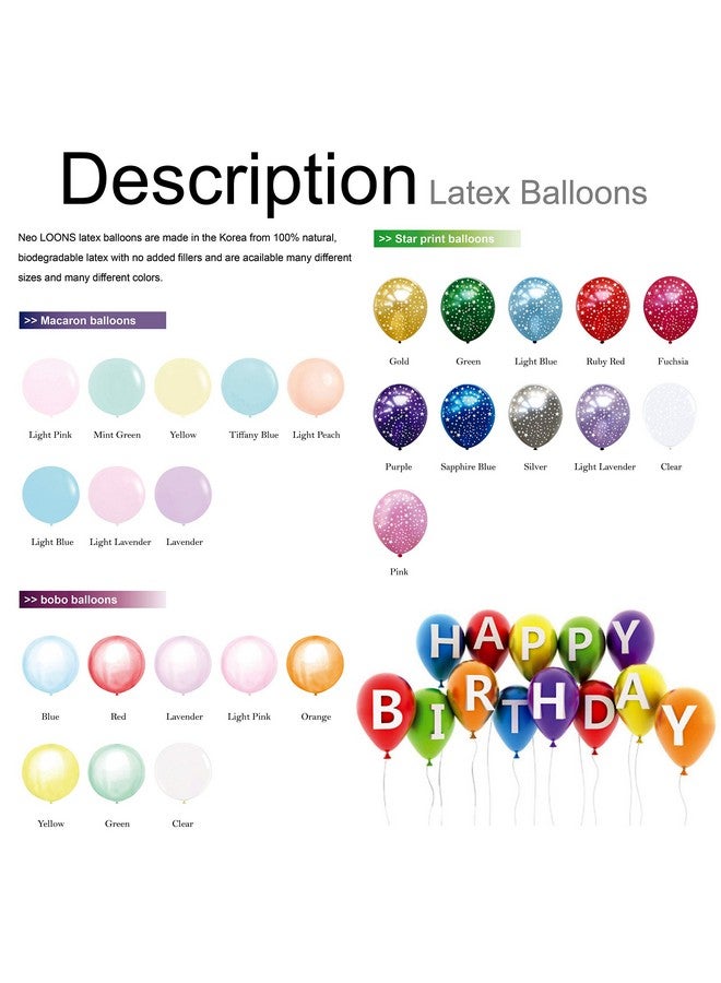 Neo LOONS® 100 pcs 5" Pastel Clear Premium Latex Balloons - Great for Kids, Adult Birthdays, Weddings, Receptions, Baby Showers, Water Fights, or Any Celebration - Image 5