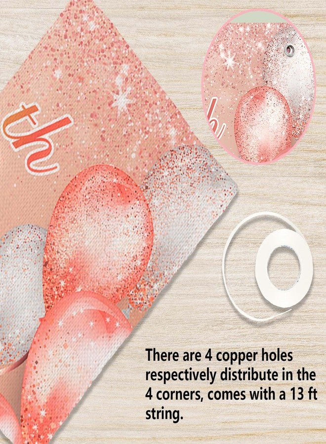 DZTRELFK Happy 11th Birthday Rose Gold Banner Cheers to 11 Years Old Backdrop Confetti Balloons Theme Decor for Girls 11 Years Old Pink Birthday Party Decorations Bday Supplies Background Favors Gift Glitter - Image 3