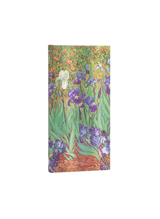 Van Gogh???s Irises Slim Lined Hardcover Journal