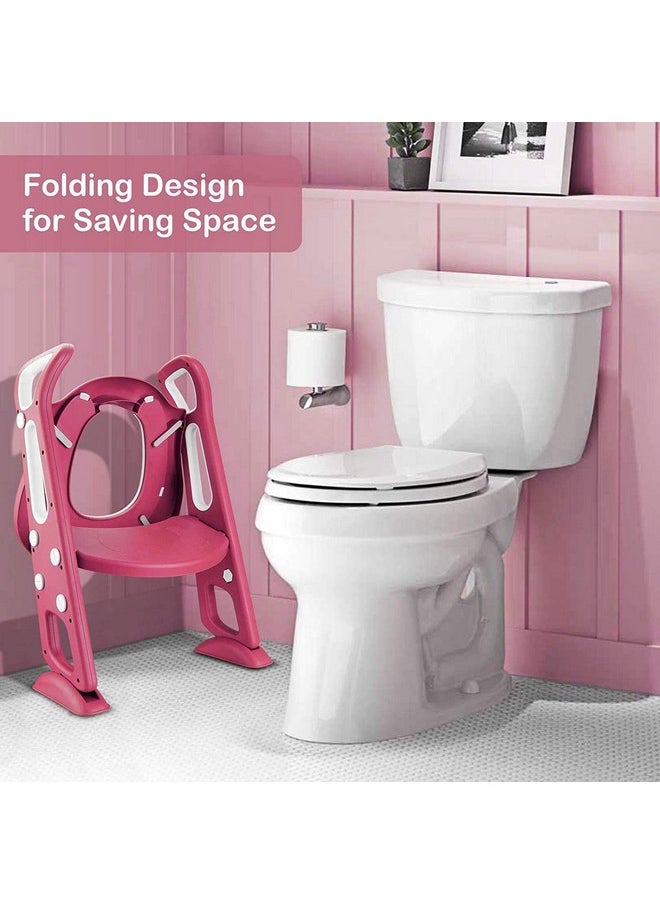 NIRVA WITH DEVICE OF WOMEN PICTURE - Baby Potty Training Step Ladder Toilet Stand (Chinese Red) - Image 1