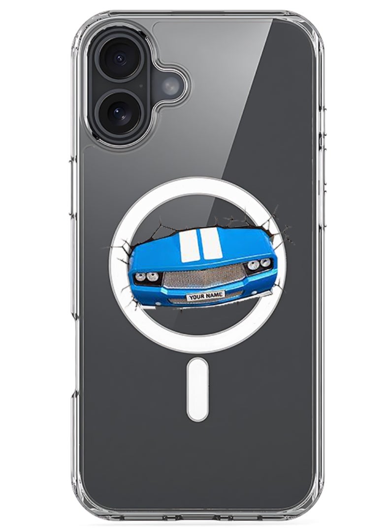 Theodor iPhone 16 Magsafe Magnetic Case Compatible with Wireless Charging, Shockproof Phone Bumper Cover - Car-01 - Image 1