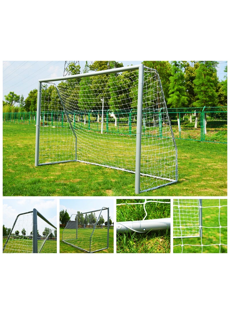 LIMOS Steel Metallic Football Goal Heavy Duty 76mm with Durable Net Perfect for Backyards and Professional Fields - Image 2