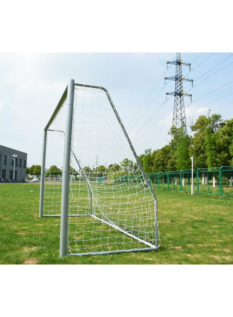 LIMOS Steel Metallic Football Goal Heavy Duty 76mm with Durable Net Perfect for Backyards and Professional Fields - Image 5
