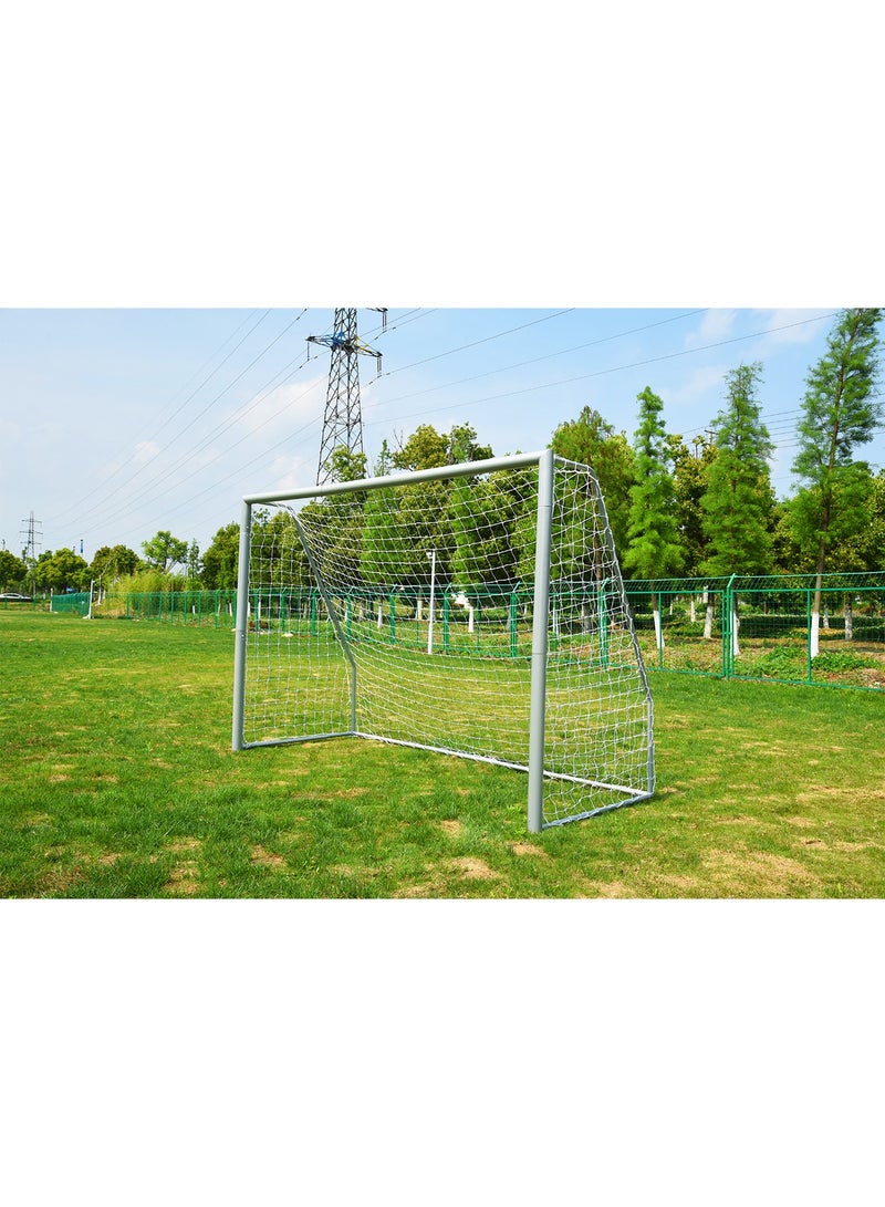LIMOS Steel Metallic Football Goal Heavy Duty 76mm with Durable Net Perfect for Backyards and Professional Fields - Image 3