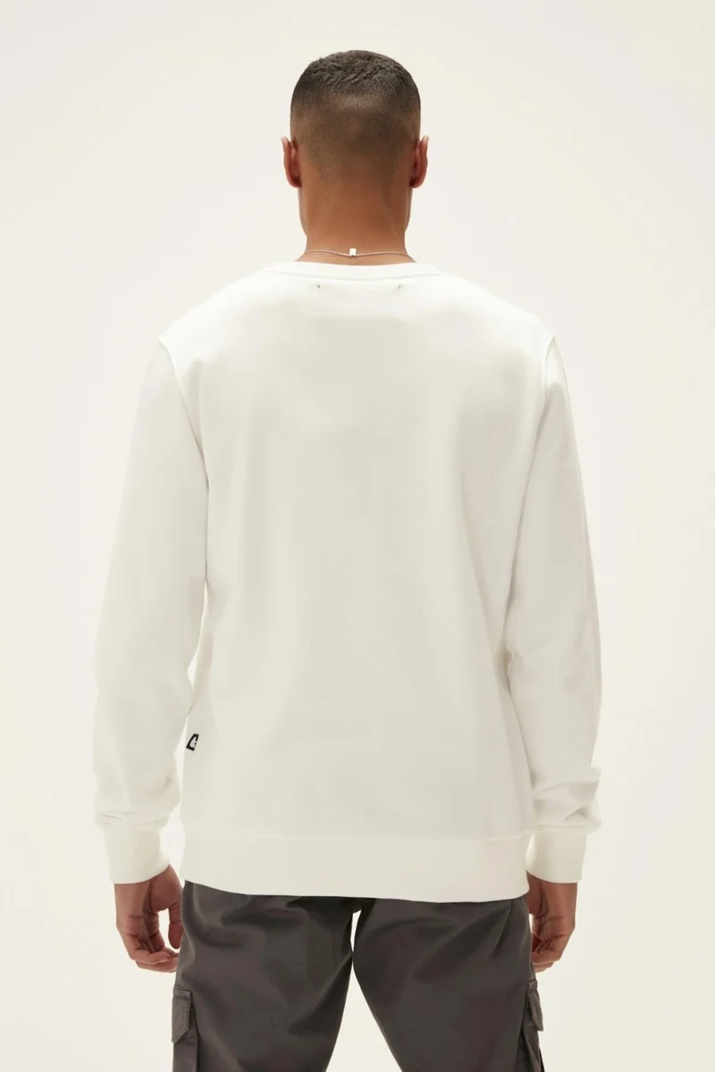 باد بير Counter Men's White Printed Sweatshirt