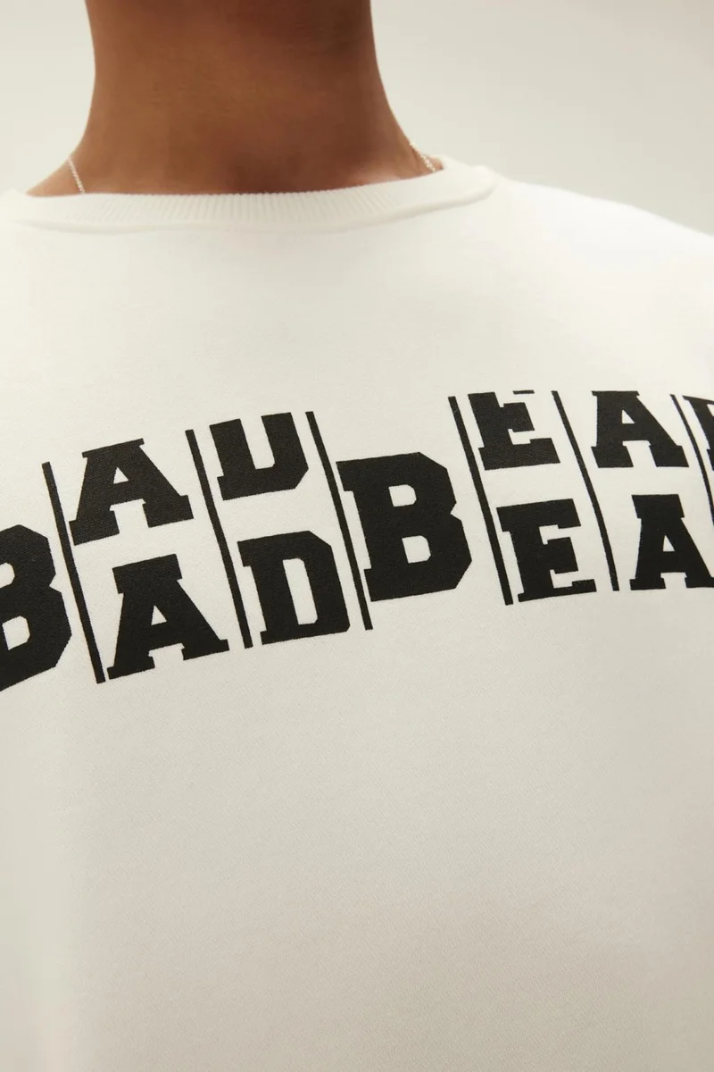 باد بير Counter Men's White Printed Sweatshirt