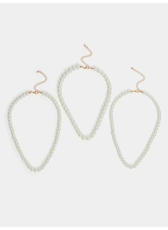 Styli Styli Faux Pearl Layered Necklace