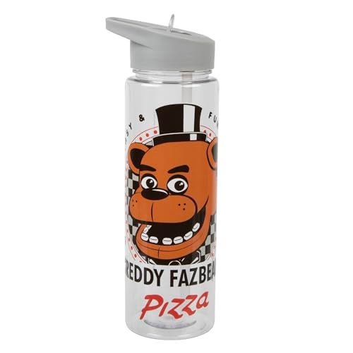 Bioworld Five Nights at Freddy's Pizza UV 24 Oz Tritan Water Bottle - Image 1