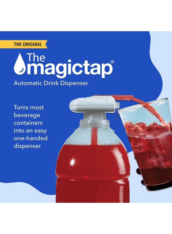 The Magic Tap Magic Tap Automatic Drink Dispenser for Fridge, Black (1 Pack), No Spill Milk Dispenser for Fridge, Automatic Milk Dispenser Pump for Gallon Jugs, Water & Juice, Fits Most Bottles, Batteries Required - Image 2