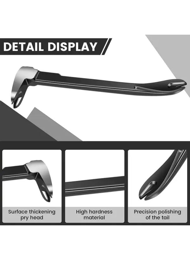 Heavy Duty Nail Puller Pry Bar 8 Inch Ergonomic Grip Hand Tool For Home Professional Use - Image 4