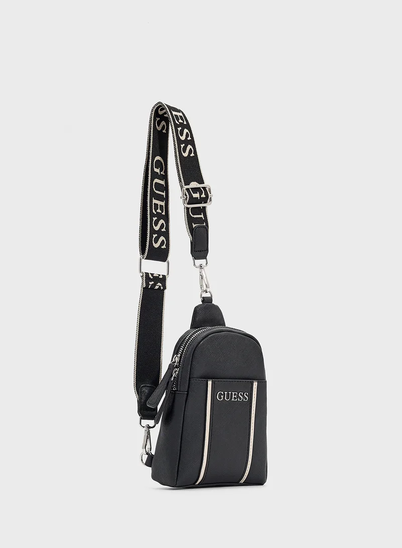 جس Farah Mini Dbl Zip Sling Bag
