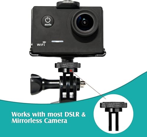 DUWUZEST Aluminum Camera Tripod Adapter 1/4"-20 Conversion Adapter Mounts Compatible with Gopro Action Cameras Insta360 and Other Standard 1/4 Accessories, Quarter Inch Mount Adapter (Type AA) - Image 2