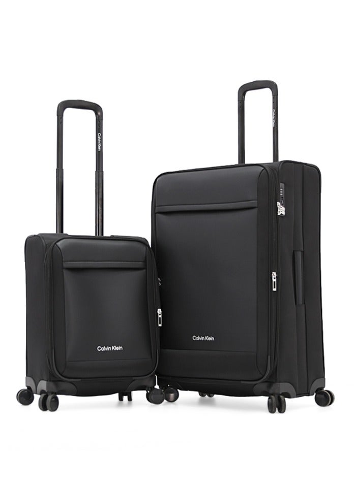 Calvin Klein 2-Piece Softshell Spinner Luggage Set | Lightweight, Flexible Packing for Smart Travelers - Image 1