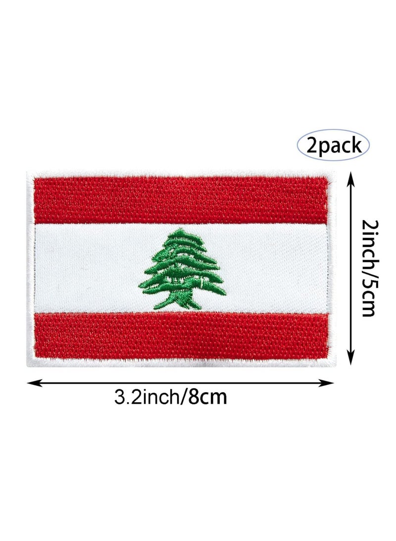 Generic Pack of 2pcs Embroidered Flag Patches - Perfect for Jackets - Backpackers - Travelers - Uniforms - Jeans and Hats - Tactical Embroidered Patches  - Image 2