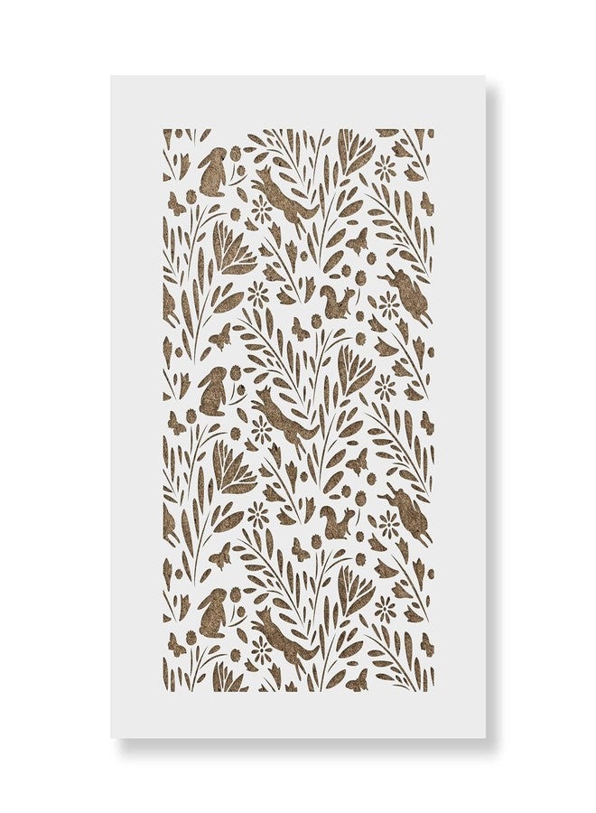 Stencil Revolution Forest Pattern Wall Stencil - Wall Stencil, Stencil Designs, Stencil for Painting, Wall Stencils - Decorate with Wall Stencils - Image 1