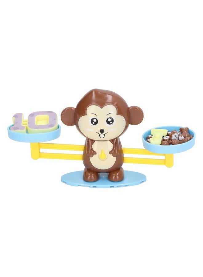 NIBEMINENT Math Balance Game Cute Fun Educational Monkey Scale Toy for Preschool Kindergarten Boys Girls  - Image 3