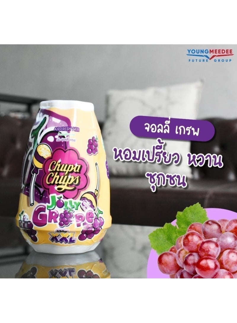 Chupa Chups Jolly Grape Air Freshener Gel XXL 230g – Long Lasting Sweet Grape Fragrance for Car, Home & Office - Image 5