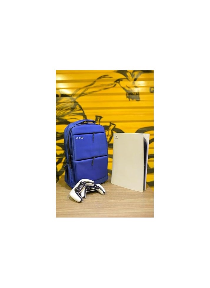 Generic - PlayStation 5 Backpack for All Versions of the PlayStation 5 Console - Blue - Image 1
